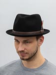 Шляпа STETSON арт. 1398117 PLAYER WOOLFELT (черный)